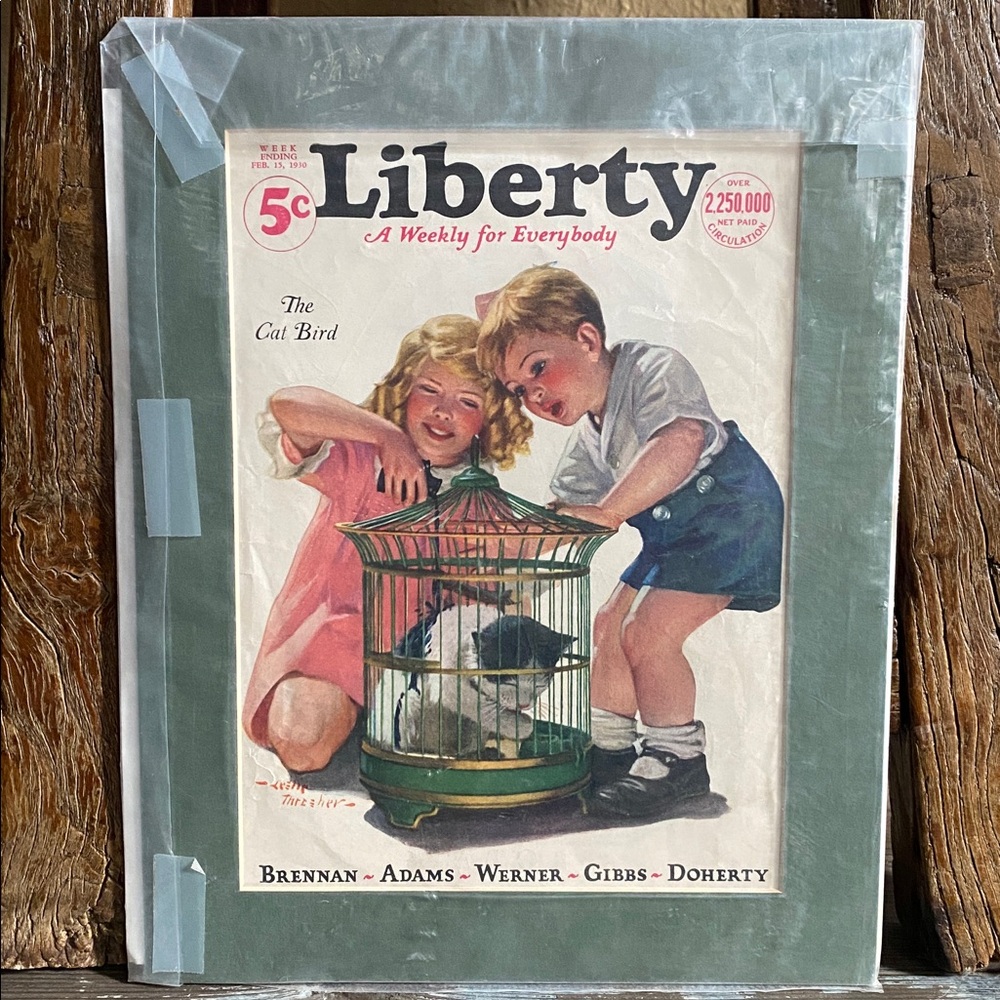 🖤Rare Vintage🖤Liberty Magazine Cover Art Print